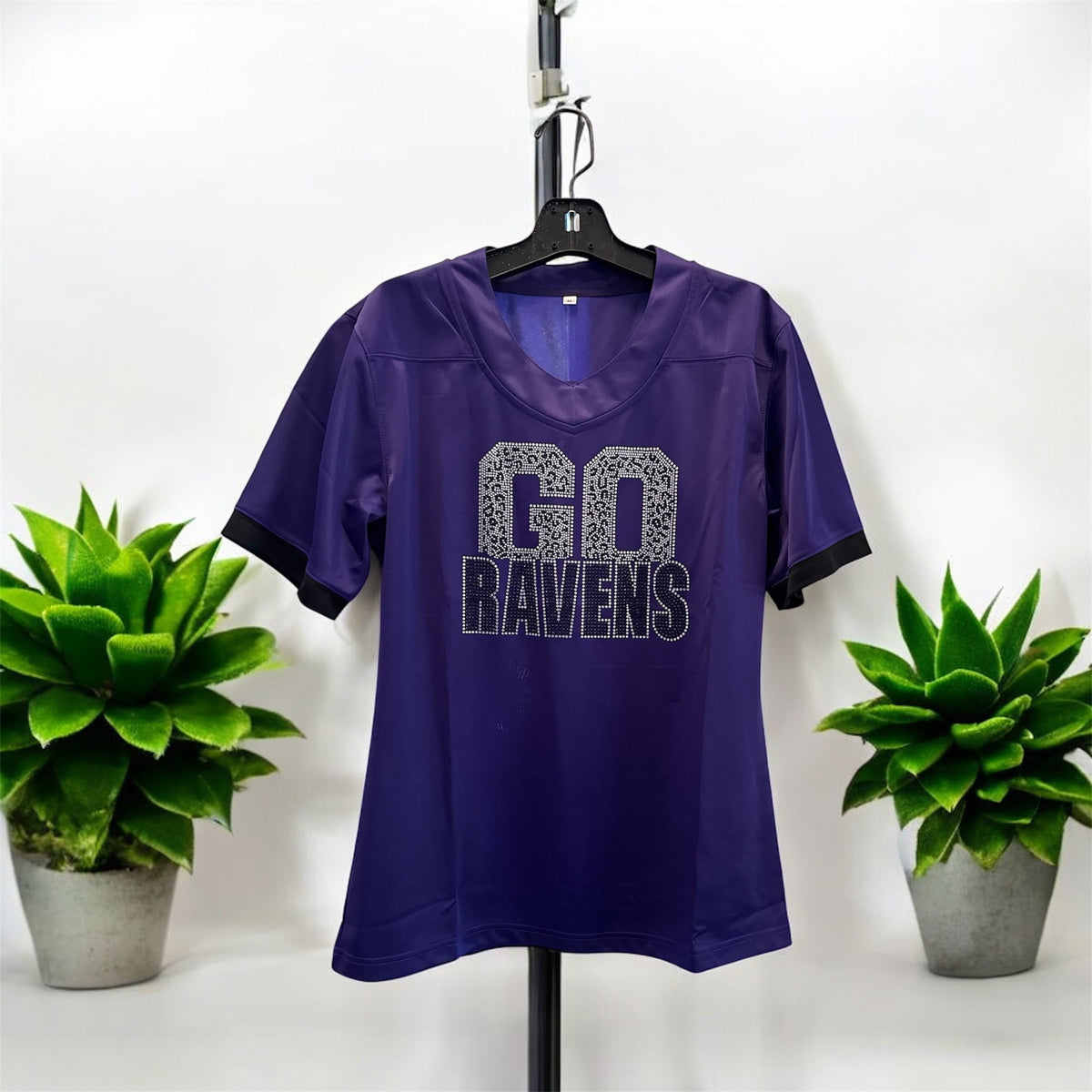 Ladies Ravens Game Day Gear – Purple Bling Jersey
